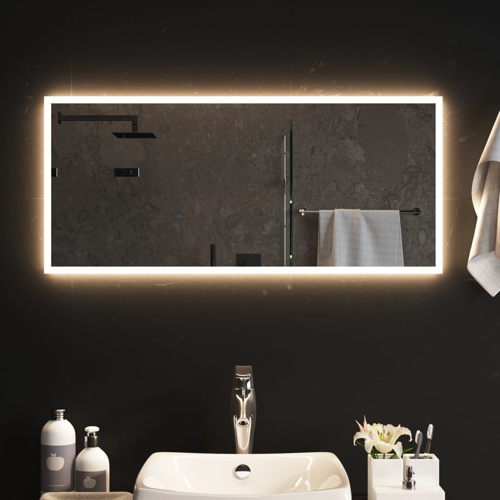 vidaXL Espejo de baño con LED 90x40 cm