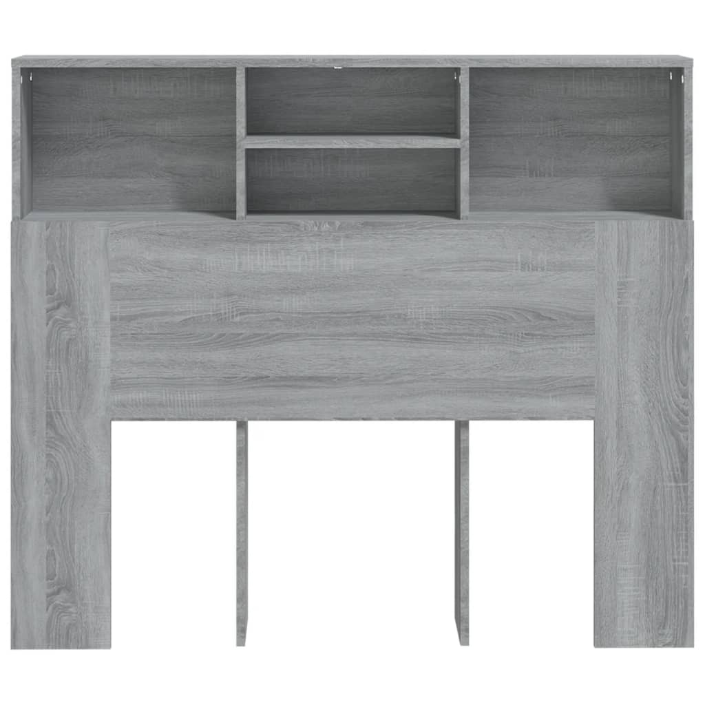 vidaXL Mueble cabecero gris Sonoma 120x19x103,5 cm