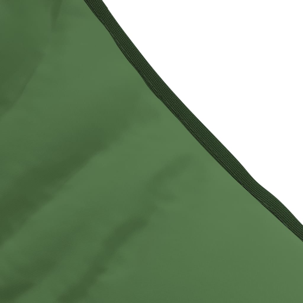 vidaXL Tumbona plegable tela verde oscuro
