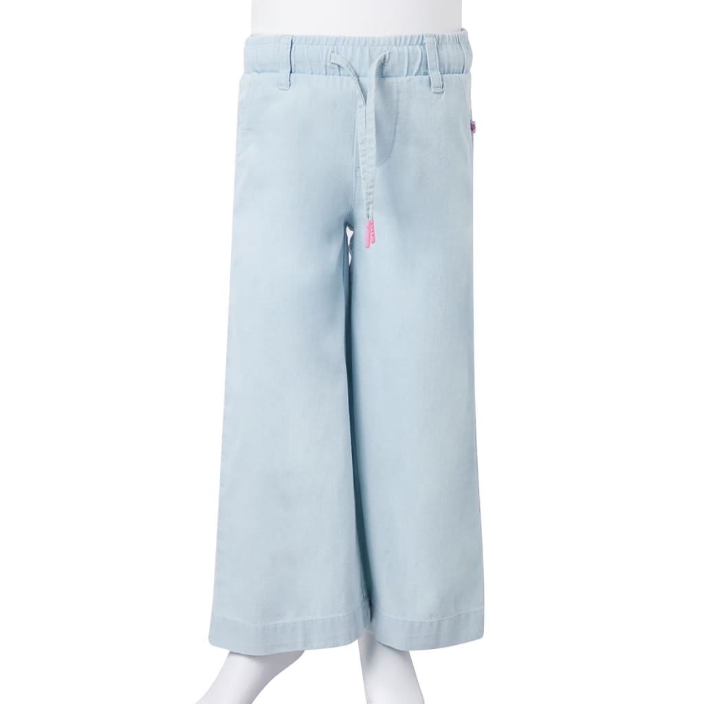Pantalones infantiles azul vaquero suave 92