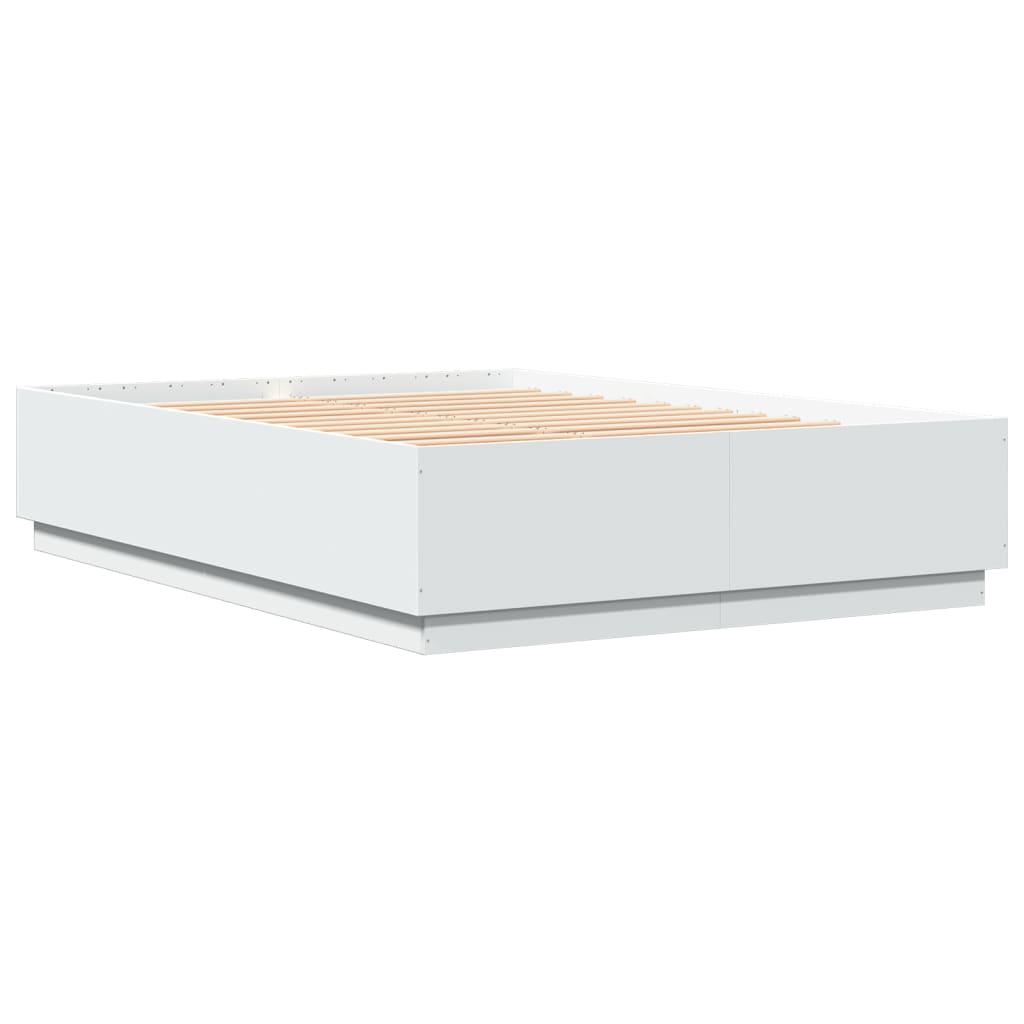 vidaXL Estructura de cama madera de ingeniería blanca 140x200 cm