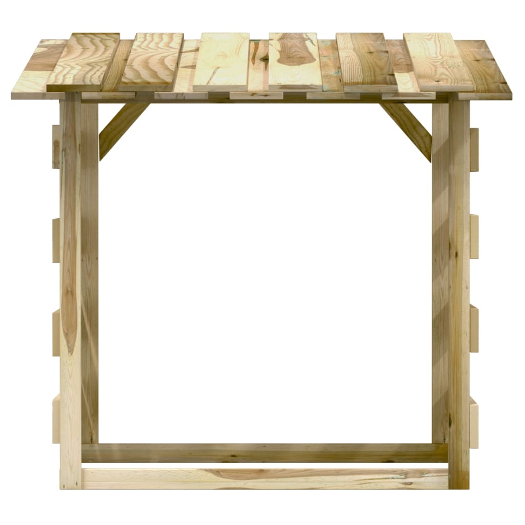 vidaXL Pérgolas con techo 6 uds madera pino impregnada 100x90x100 cm