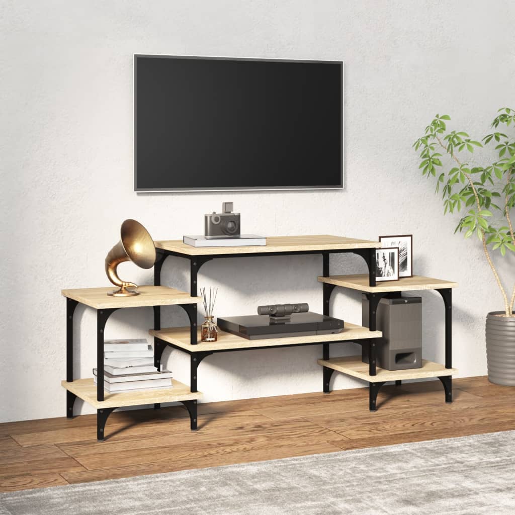 vidaXL Mueble para TV madera contrachapada roble Sonoma 117x35x52 cm