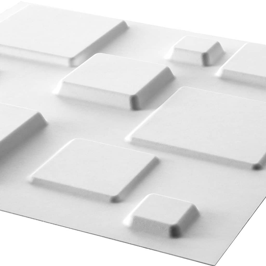 WallArt Paneles de pared 3D 24 uds GA-WA09 diseño Squares