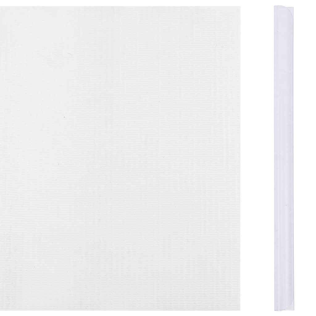 vidaXL Paneles de privacidad 4 uds PVC blanco 35x0,19 m