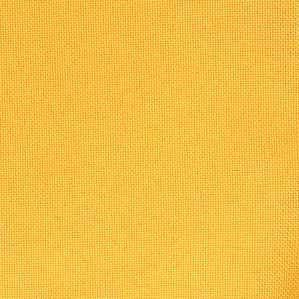 vidaXL Silla de comedor giratoria tela amarillo mostaza