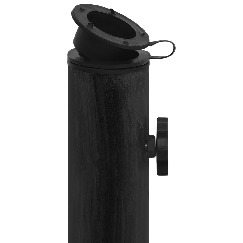 vidaXL Base de sombrilla de hierro fundido negro 44x44x31 cm