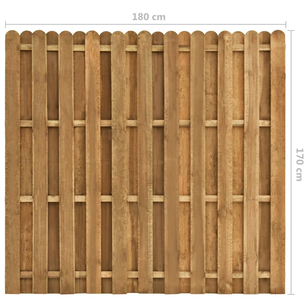 vidaXL Panel de valla de jardín madera de pino 180x170 cm