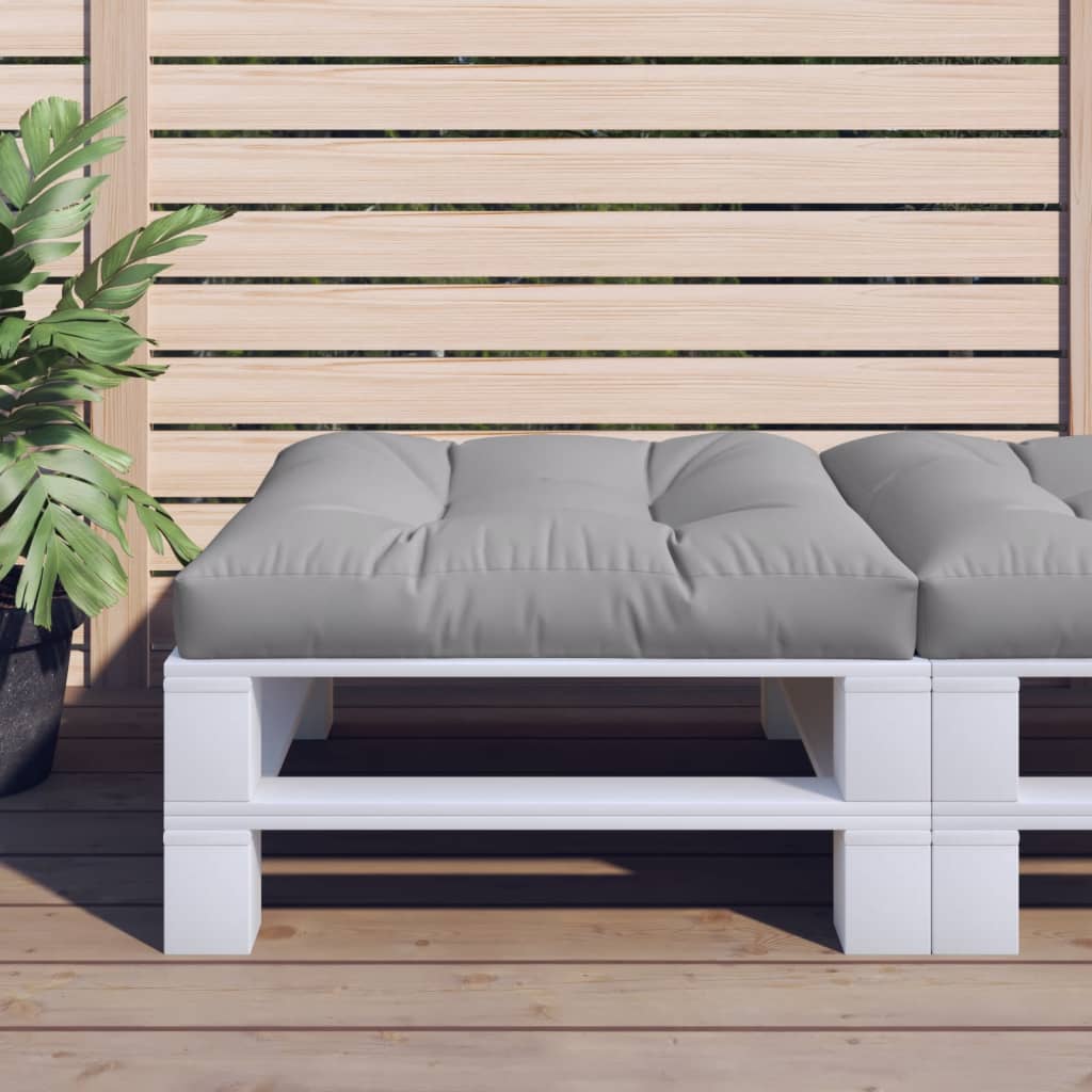 vidaXL Cojín para sofá de palets de tela gris 80x80x12 cm