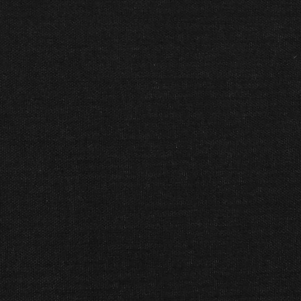 vidaXL Cabecero con orejas de tela negro 183x16x118/128 cm