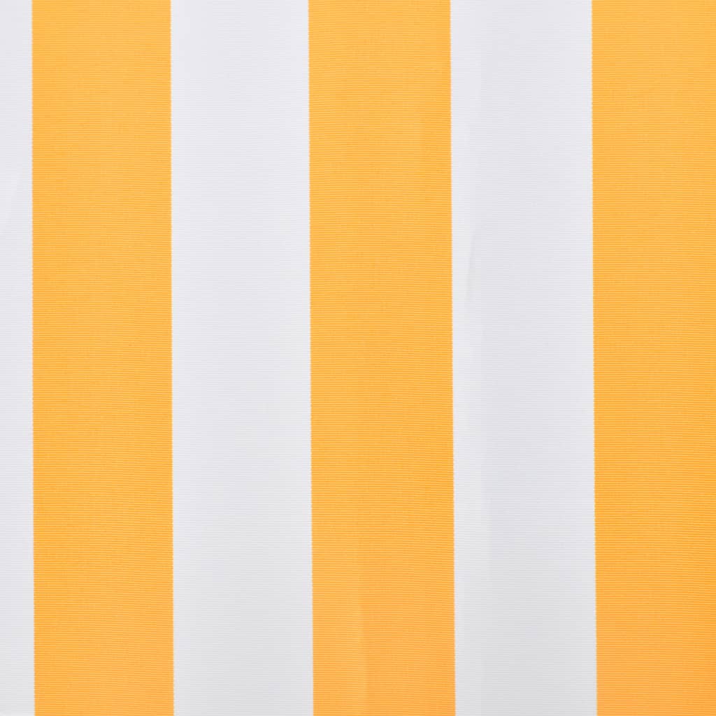 vidaXL Toldo de lona naranja y blanco 350x250 cm