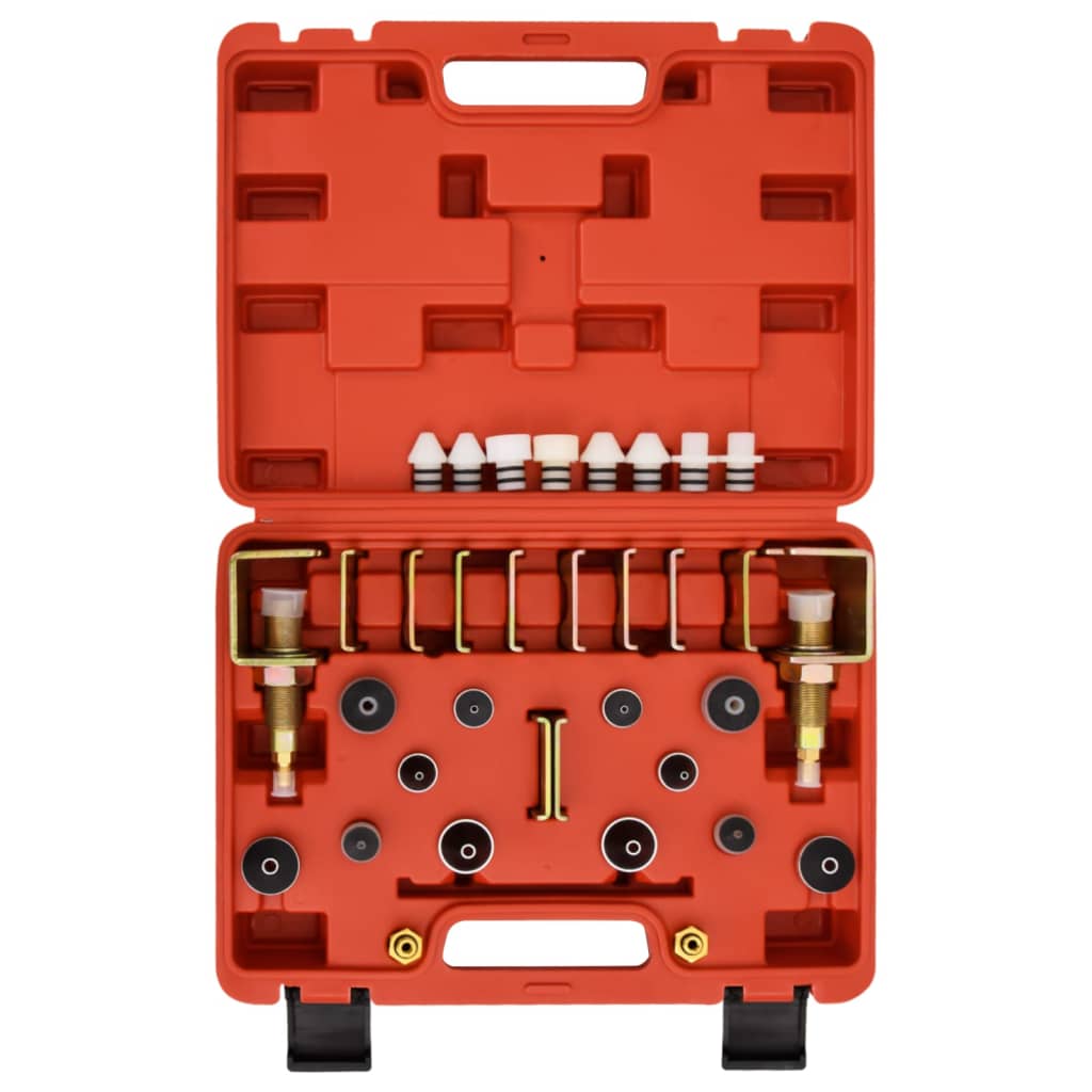 vidaXL Kit detector de fugas aire acondicionado rojo 36x27x9 cm