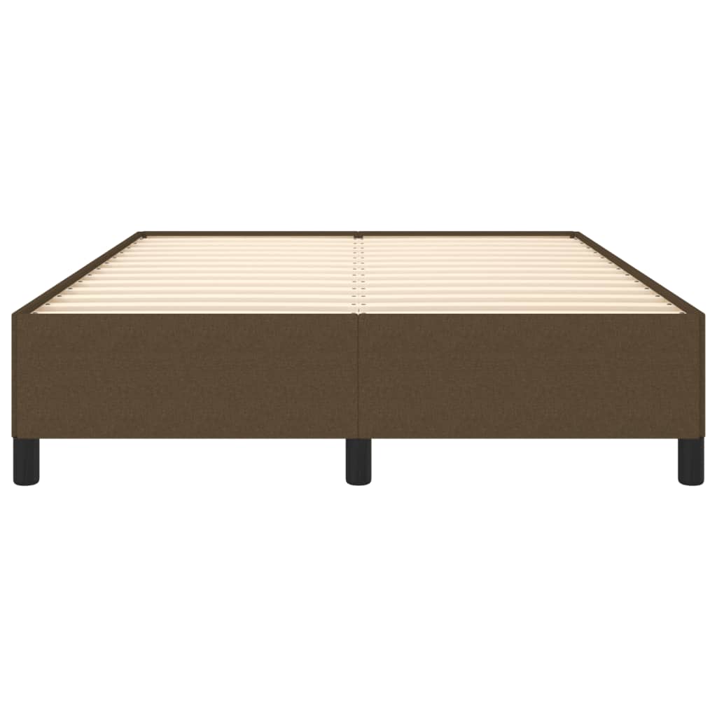 vidaXL Estructura de cama de tela marrón 140x200 cm