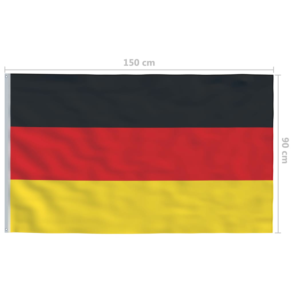 vidaXL Bandera de Alemania 90x150 cm