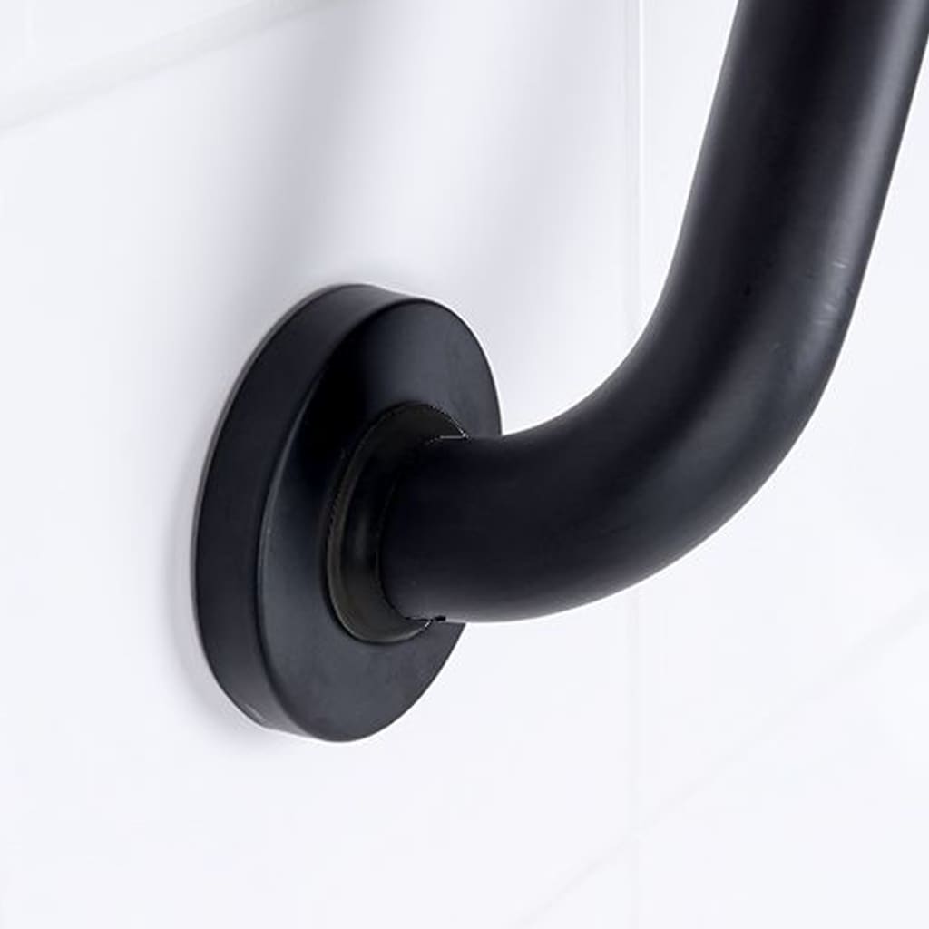 RIDDER B arra de agarrede baño aluminio negro 60 cm