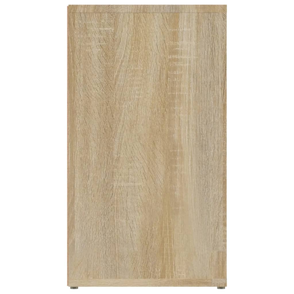 vidaXL Aparador madera contrachapada color roble Sonoma 80x30x54 cm