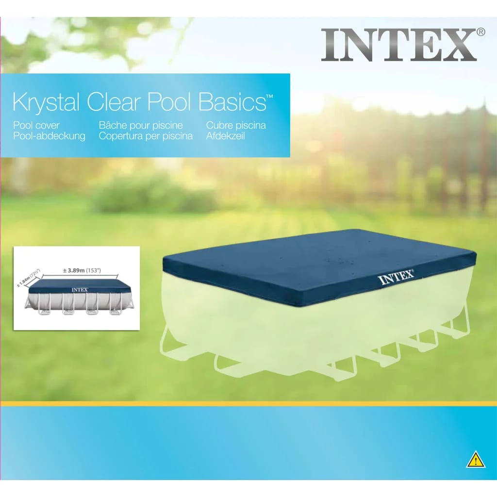 Intex Cubierta de piscina rectangular 390x180 cm