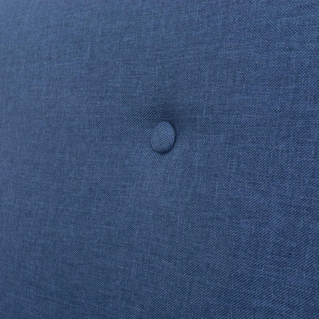 vidaXL Juego de sofás de tela de 3 piezas color azul