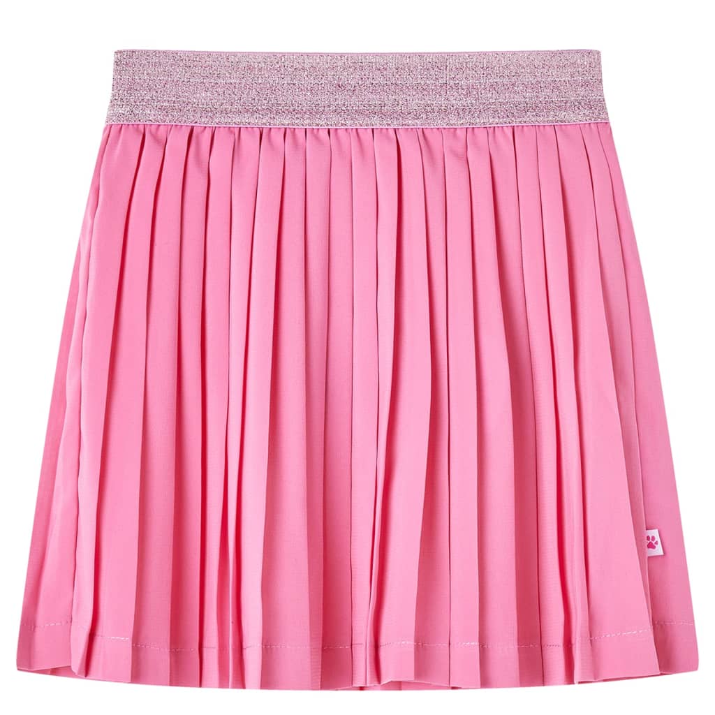 Falda plisada infantil rosa 92