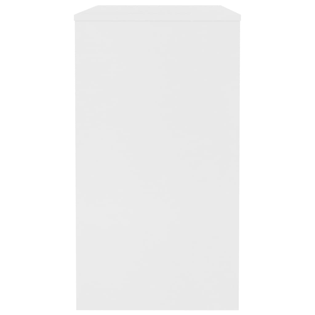 vidaXL Escritorio de madera contrachapada blanco 90x40x72 cm