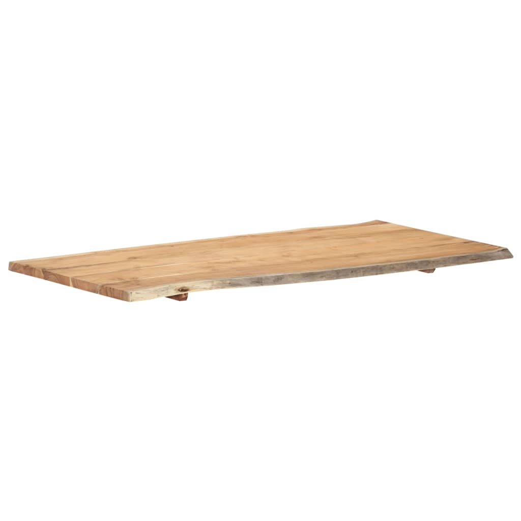 vidaXL Superficie de mesa madera maciza de acacia 118x(50-60)x2,5 cm