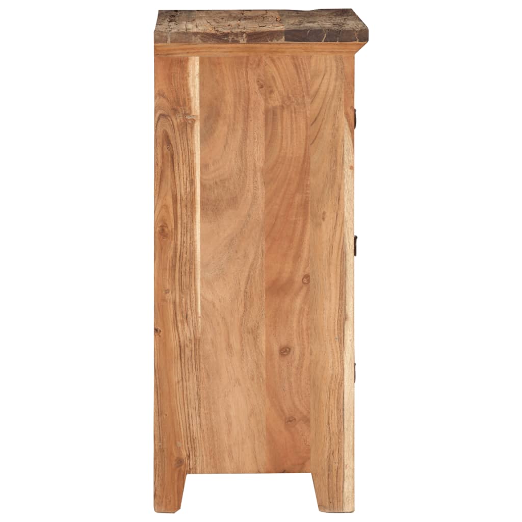 vidaXL Armario auxiliar de madera maciza de acacia 55x33x75 cm