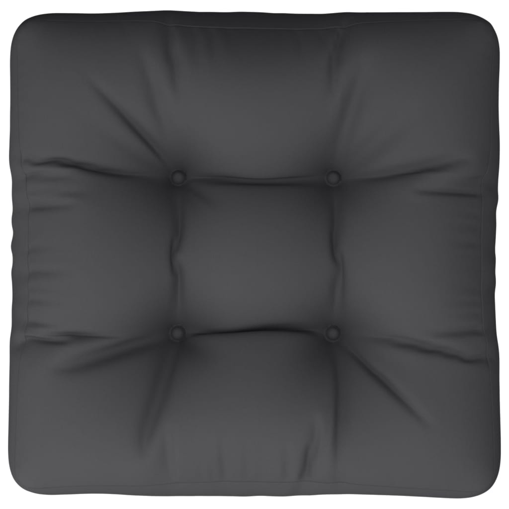 vidaXL Cojín para sofá de palets de tela negro 60x61,5x10 cm