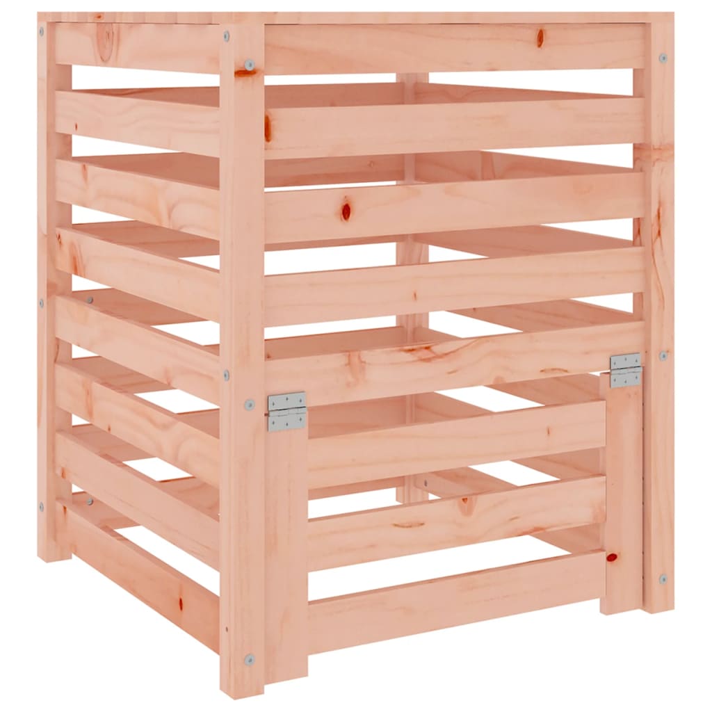 vidaXL Compostador de madera maciza de abeto douglas 63,5x63,5x77,5 cm