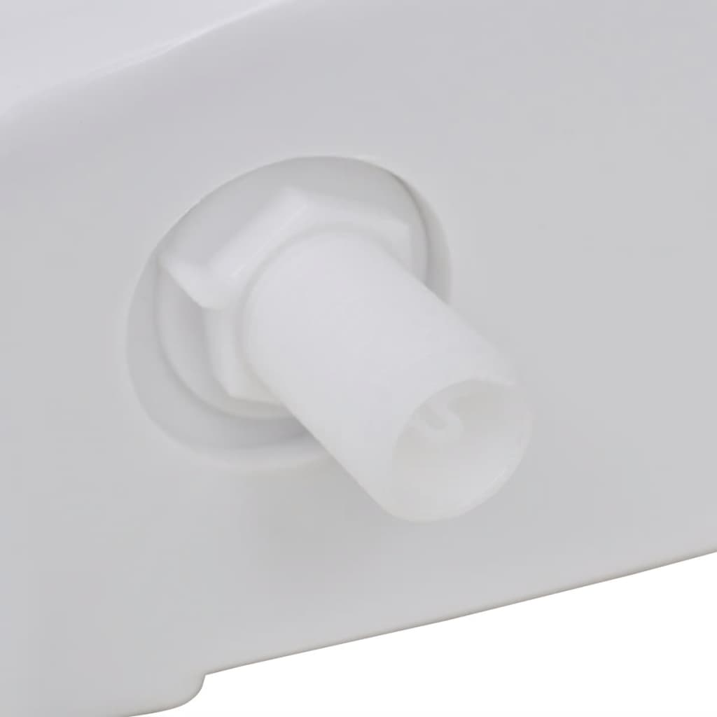 vidaXL Cisterna de inodoro con entrada de agua inferior blanca 3/6 L
