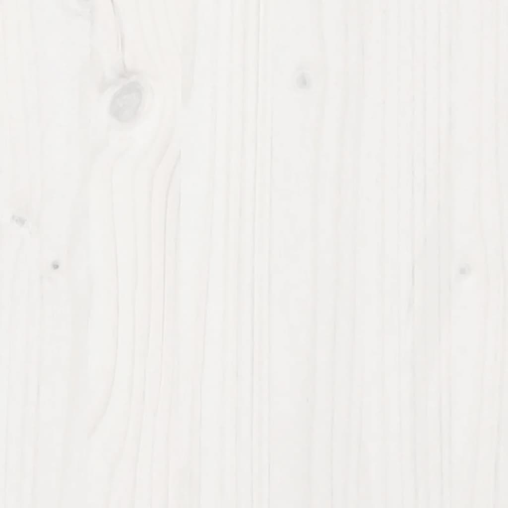 vidaXL Mesa plantación con estantes madera pino blanco 82,5x45x81 cm