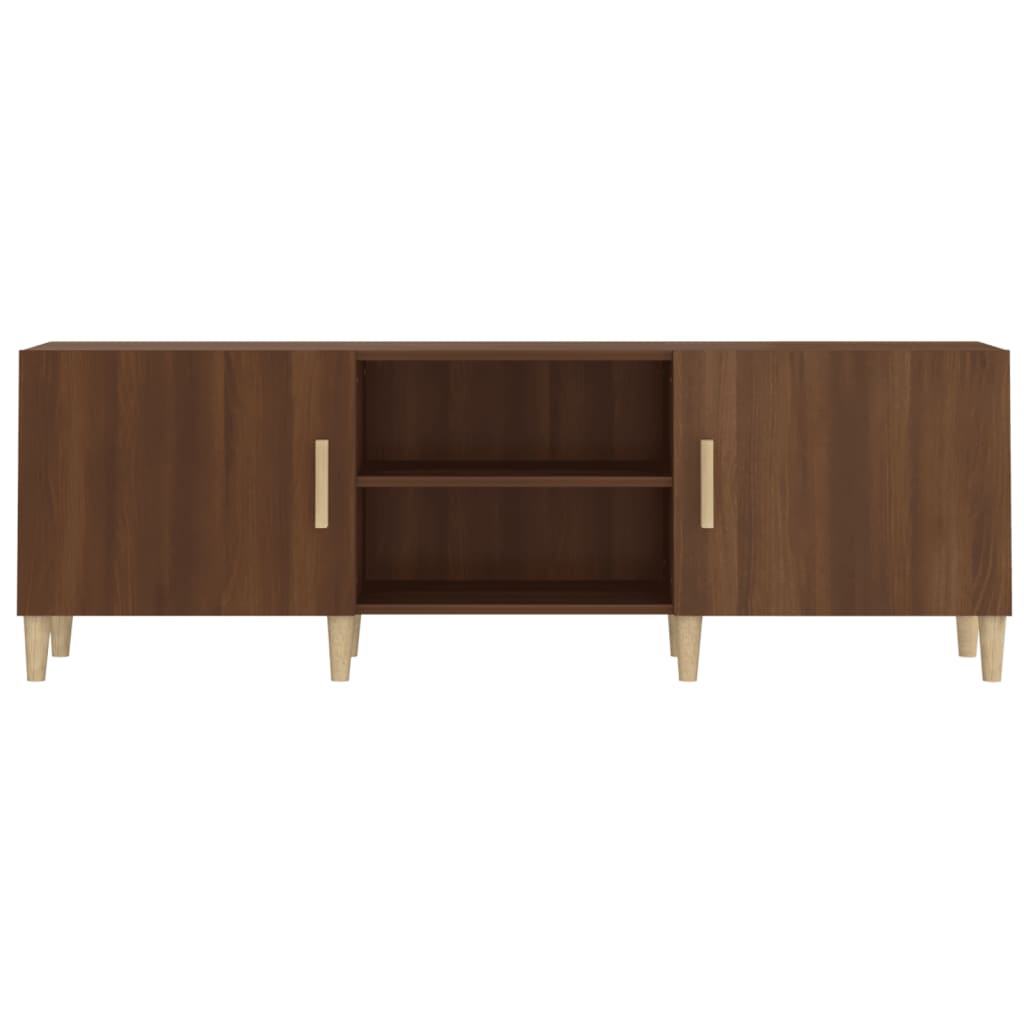vidaXL Mueble de TV madera contrachapada marrón roble 150x30x50 cm