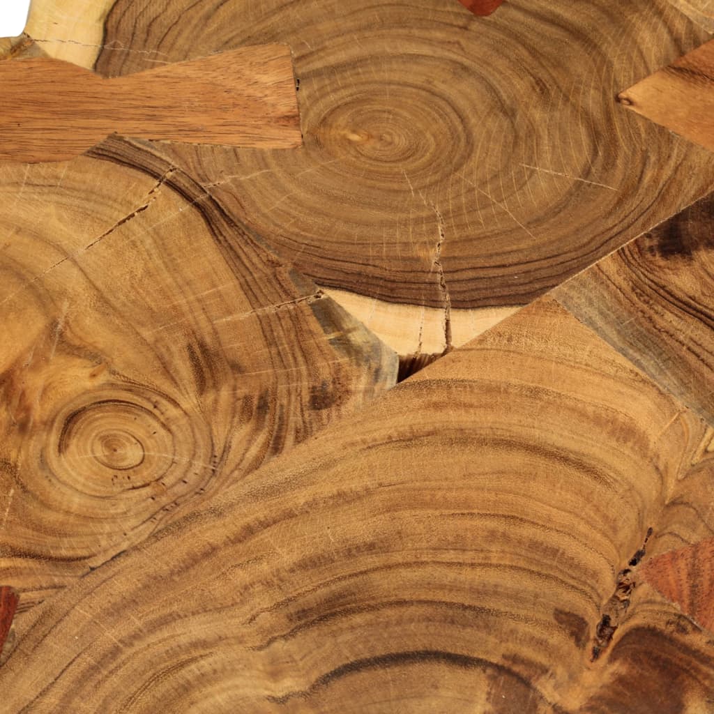vidaXL Mesa de centro de 4 troncos madera maciza de sheesham 35 cm