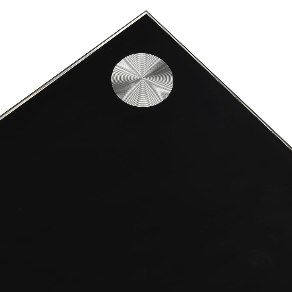 vidaXL Mesa de centro de vidrio templado negro 110x43x60 cm