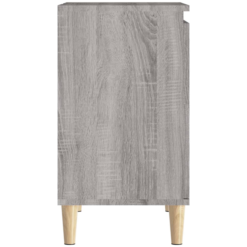 vidaXL Armario de lavabo madera contrachapada gris Sonoma 58x33x60 cm