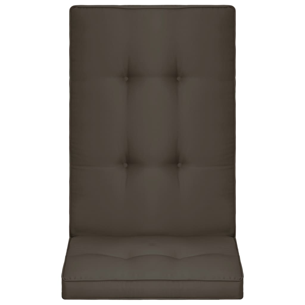 vidaXL Cojines para sillas de jardín 4 uds gris antracita 120x50x5 cm