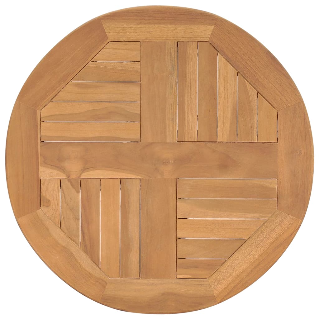vidaXL Mesa de bistró de madera maciza de teca Ø60x60 cm