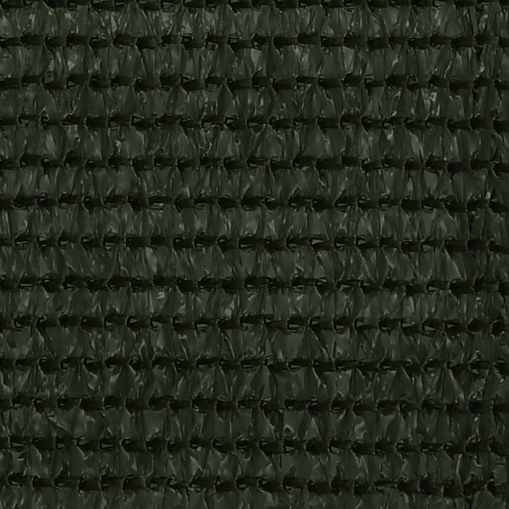vidaXL Toldo para balcón HDPE verde oscuro 90x600 cm