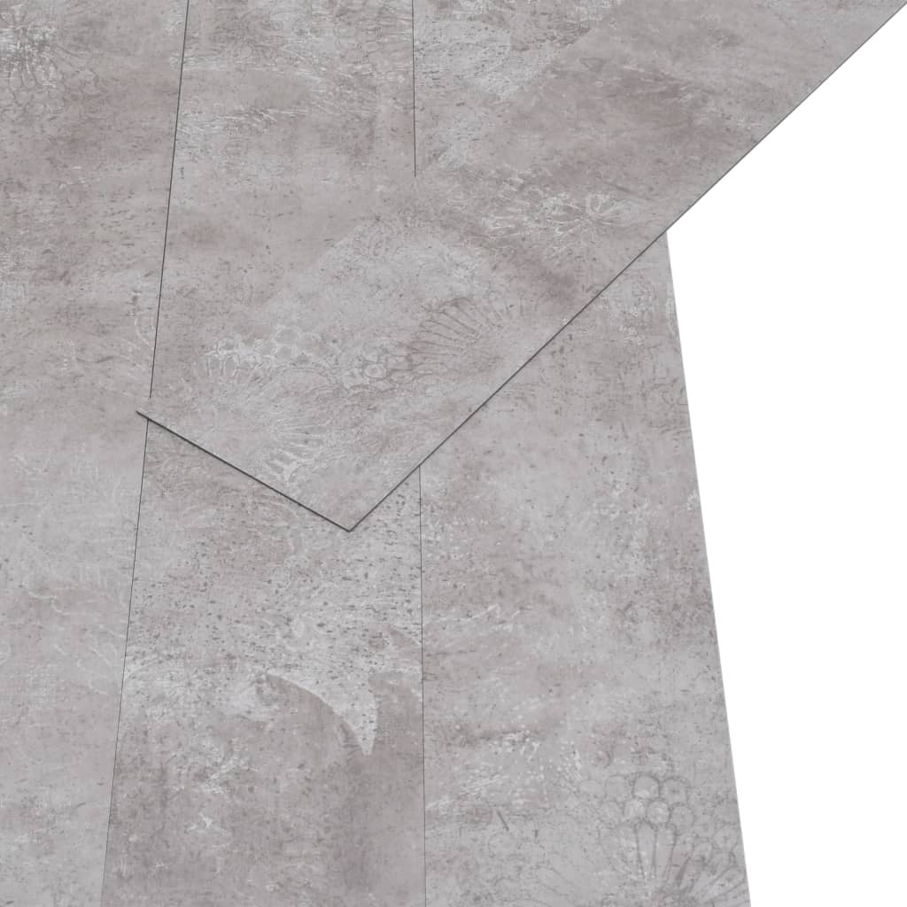 vidaXL Lamas para suelo no autoadhesivas PVC gris tierra 5,26 m² 2 mm