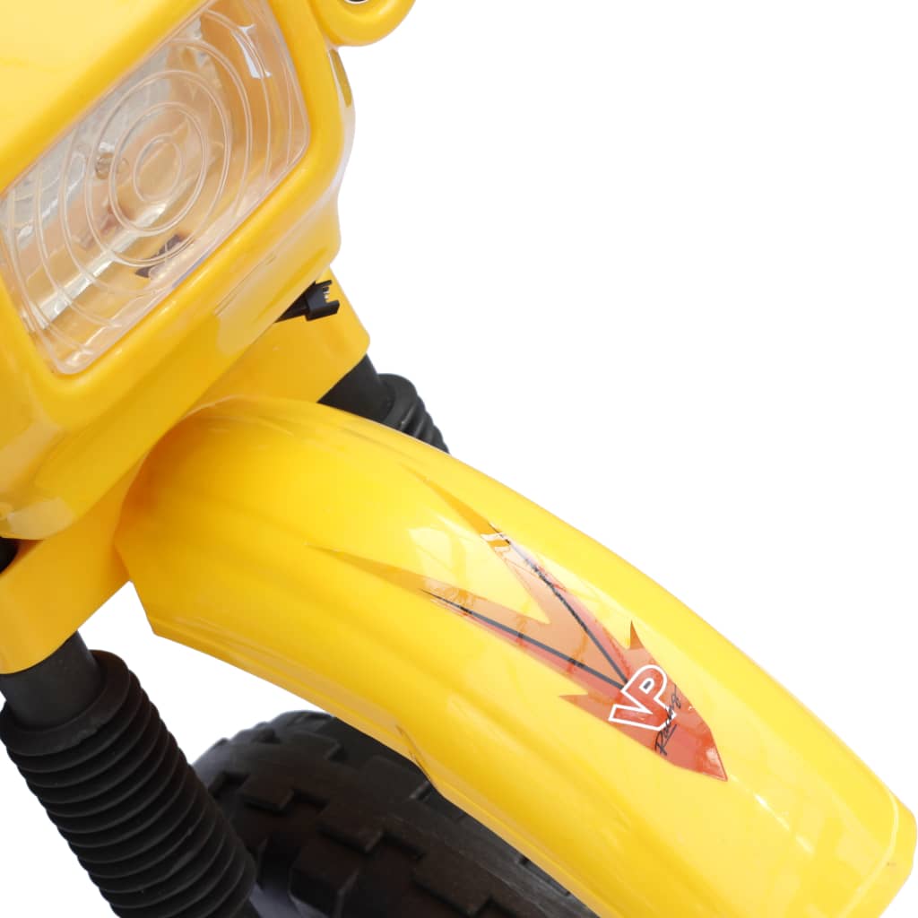 vidaXL Motocicleta para niños amarillo y negro