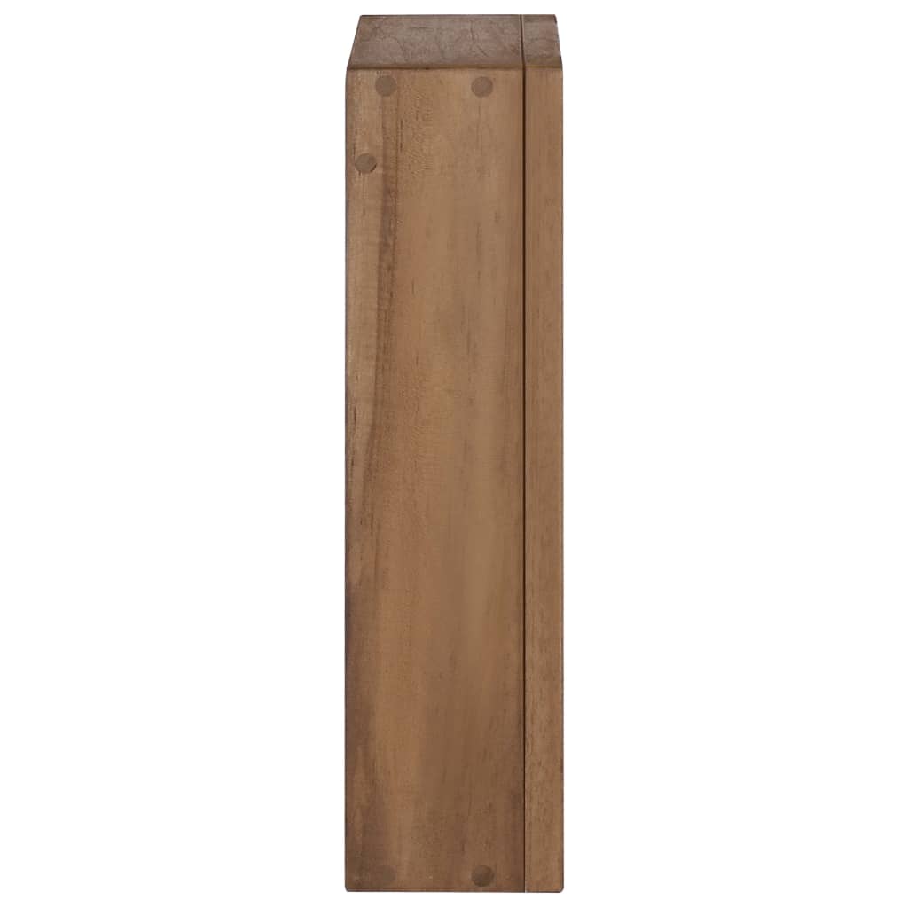 vidaXL Armario espejo de madera maciza de teca 30x10x40 cm