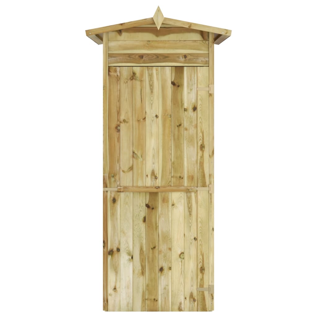 vidaXL Caseta de almacenaje de jardín madera de pino 100x100x210 cm