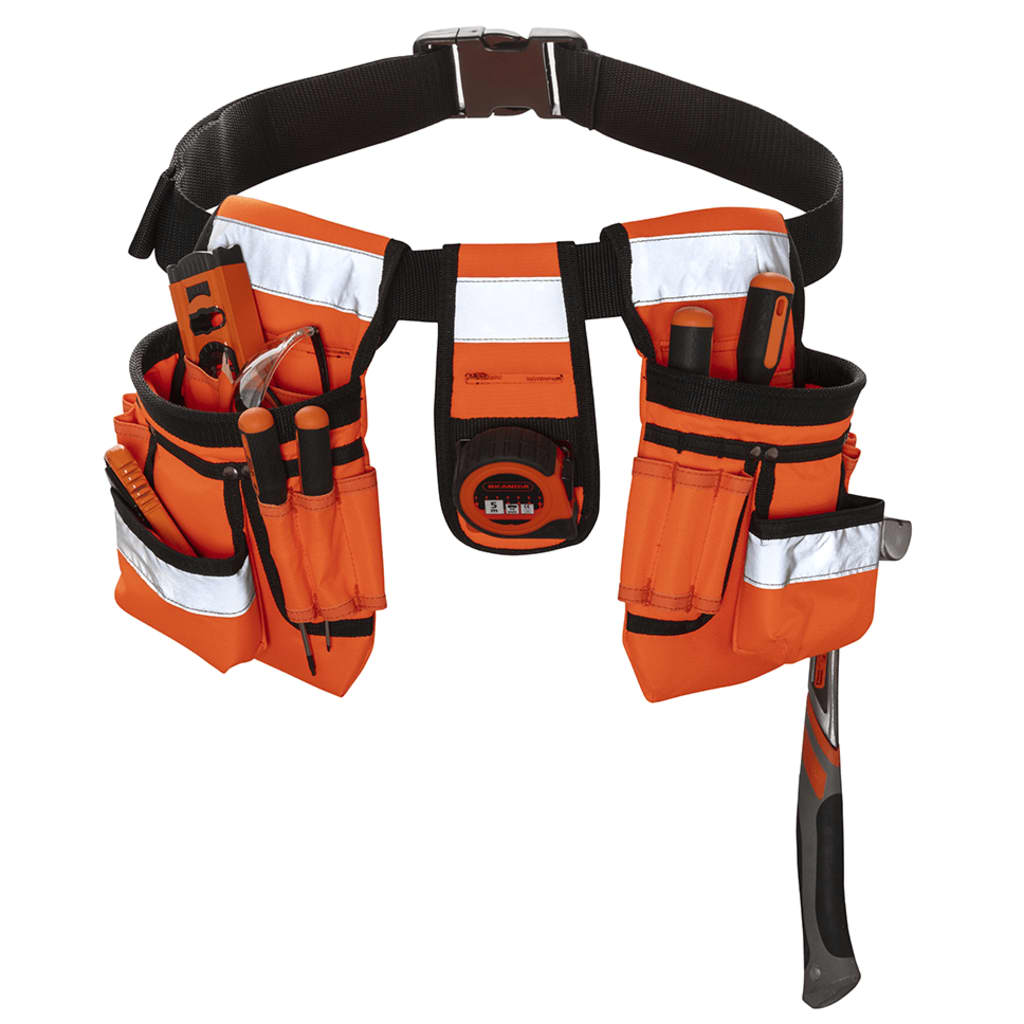 Toolpack Cinturón de herramientas alta visibilidad Sash naranja negro