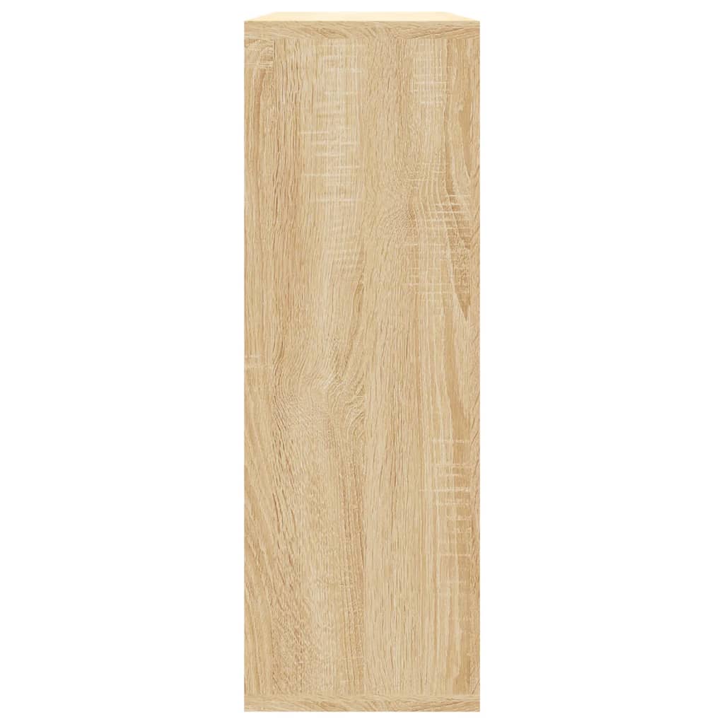 vidaXL Estantes pared madera contrachapada color roble 104x20x58,5 cm