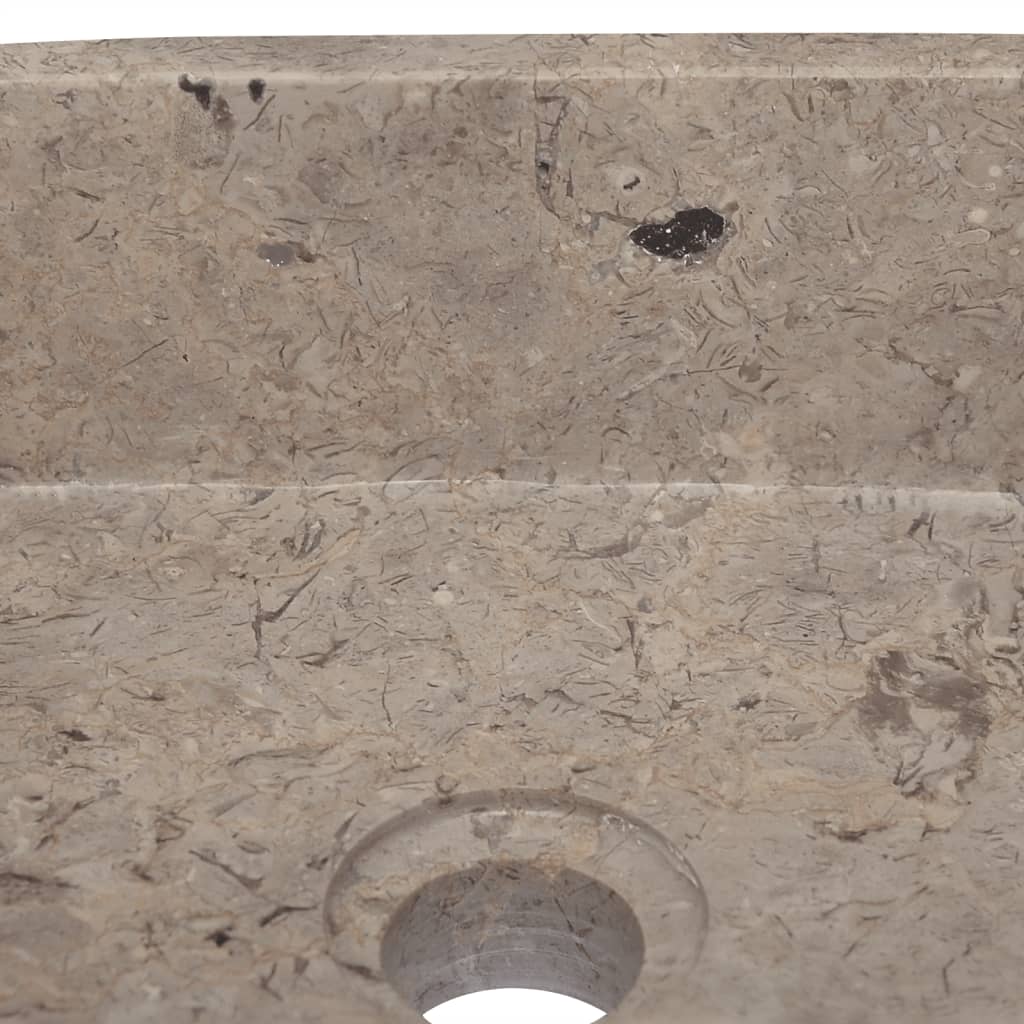vidaXL Lavabo gris mármol 30x30x13 cm