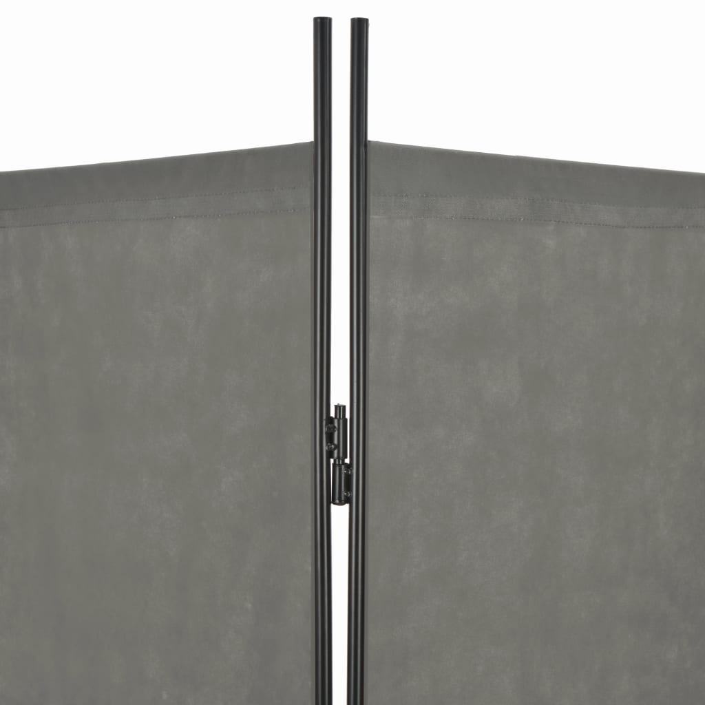 vidaXL Biombo divisor de 4 paneles gris antracita 160x180 cm