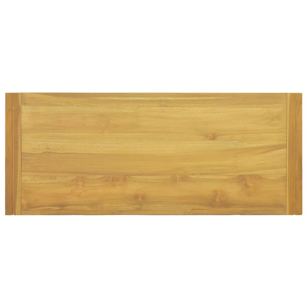 vidaXL Armario de baño de pared madera maciza de teca 110x45x35 cm