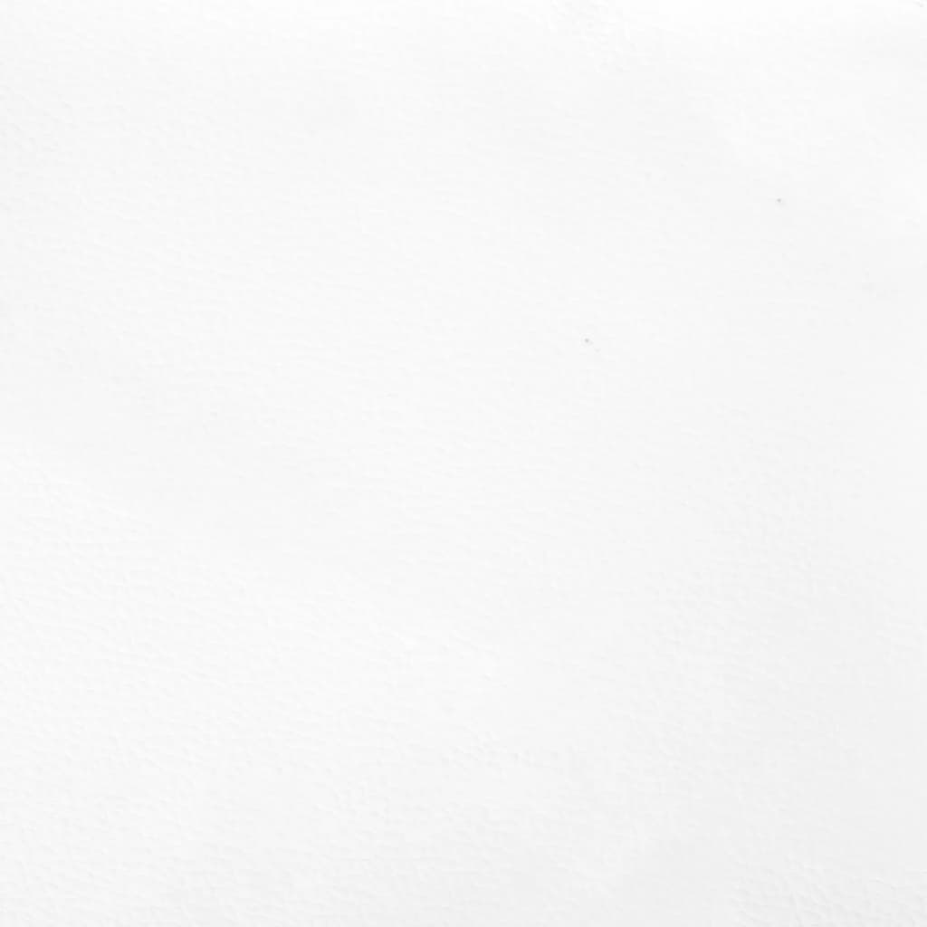 vidaXL Cabecero de cuero sintético blanco 203x23x78/88 cm