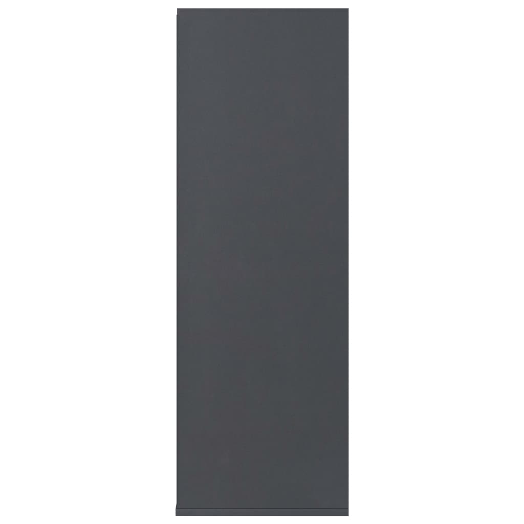 vidaXL Mueble zapatero de madera contrachapada gris 54x34x100,5 cm
