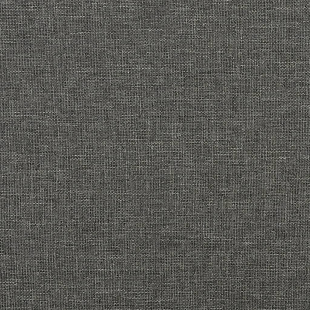 vidaXL Estructura de cama de tela gris oscura 90x200 cm