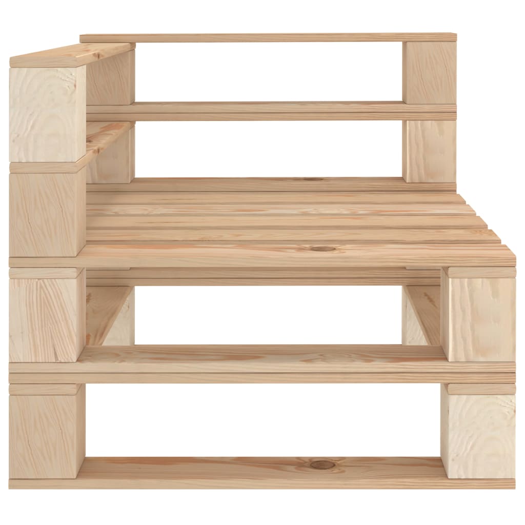 vidaXL Juego de muebles de palets para jardín 5 piezas de madera